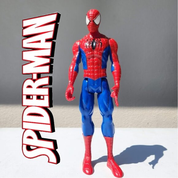 2013 Hasbro 11” Spider-Man Action Figure- Marvel Spiderman Toy - Movable Parts F - Picture 1 of 13